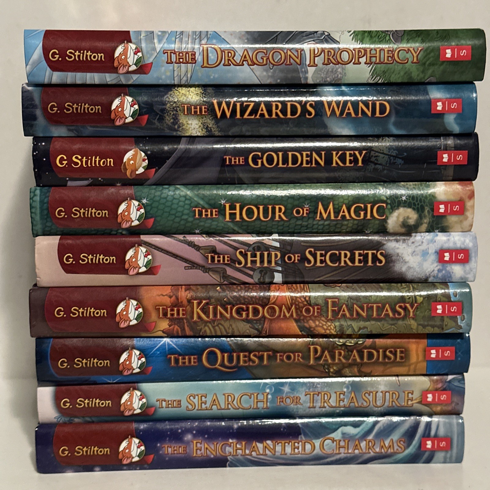 Lot of 9 Geronimo Stilton the Kingdom of Fantasy Hardback Books