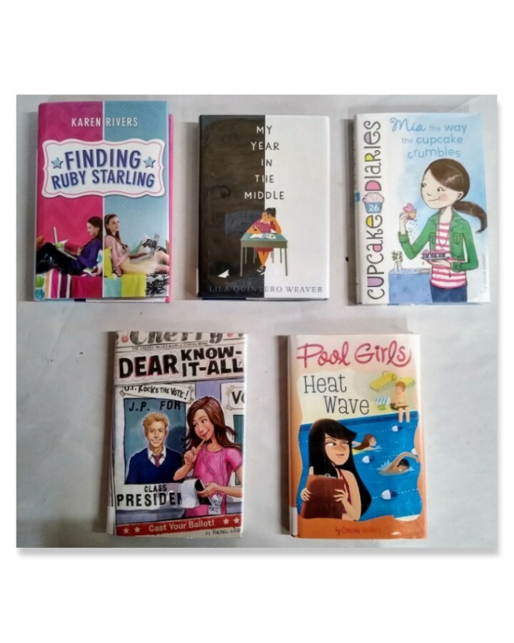 Teen Girls’ Interest NOVEL FICTION Book Lot of 5 School Love Romance Drama