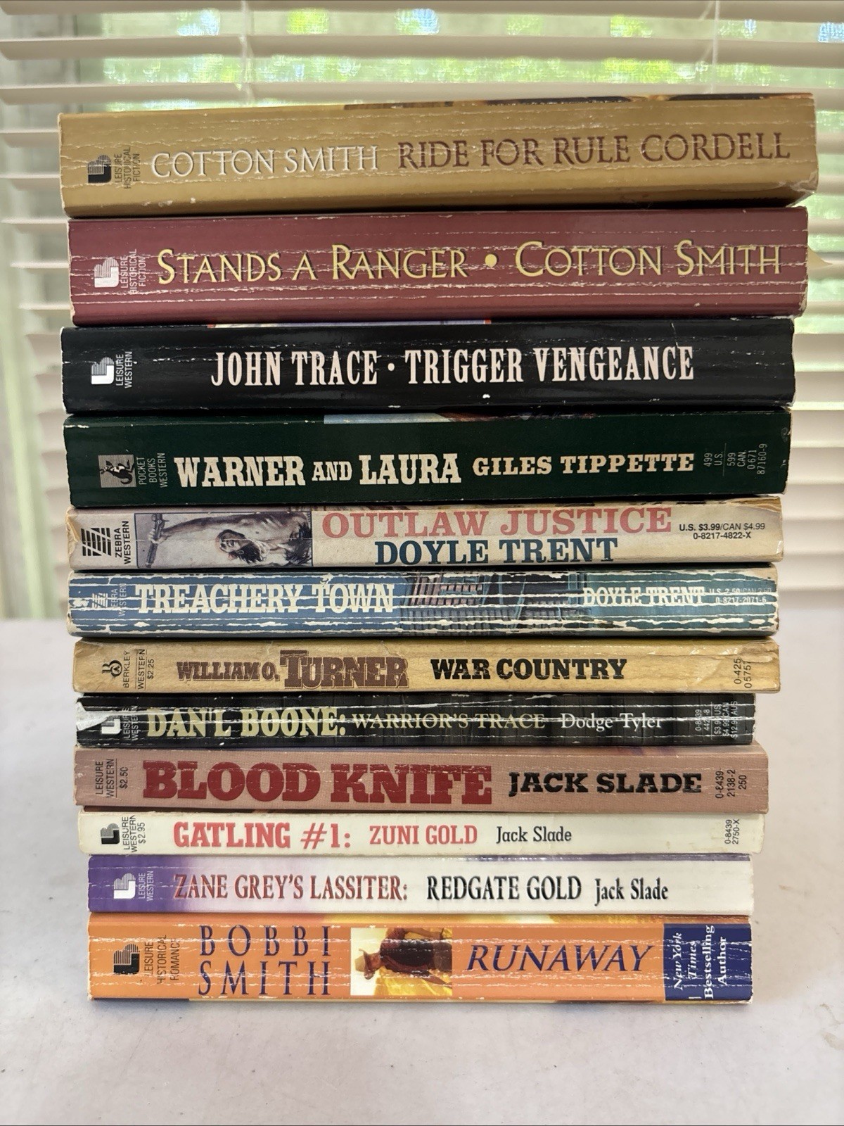 Lot of 12 – Westerns – Mixed Authors – Paperbacks – Free Shipping