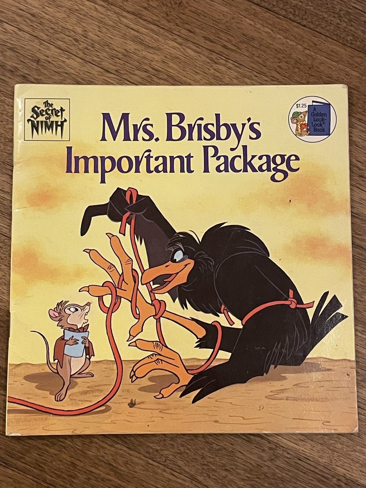 The Secret of Nimh ~ Mrs Brisbys Important Package 1982 Vintage Paperback Book