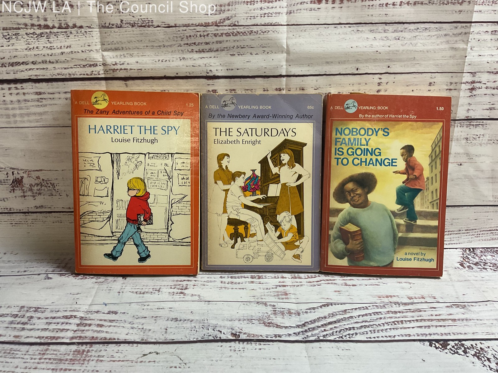 Collection Of Three Vintage Dell Yearling Book Louise Fitzhugh Elizabeth Enright
