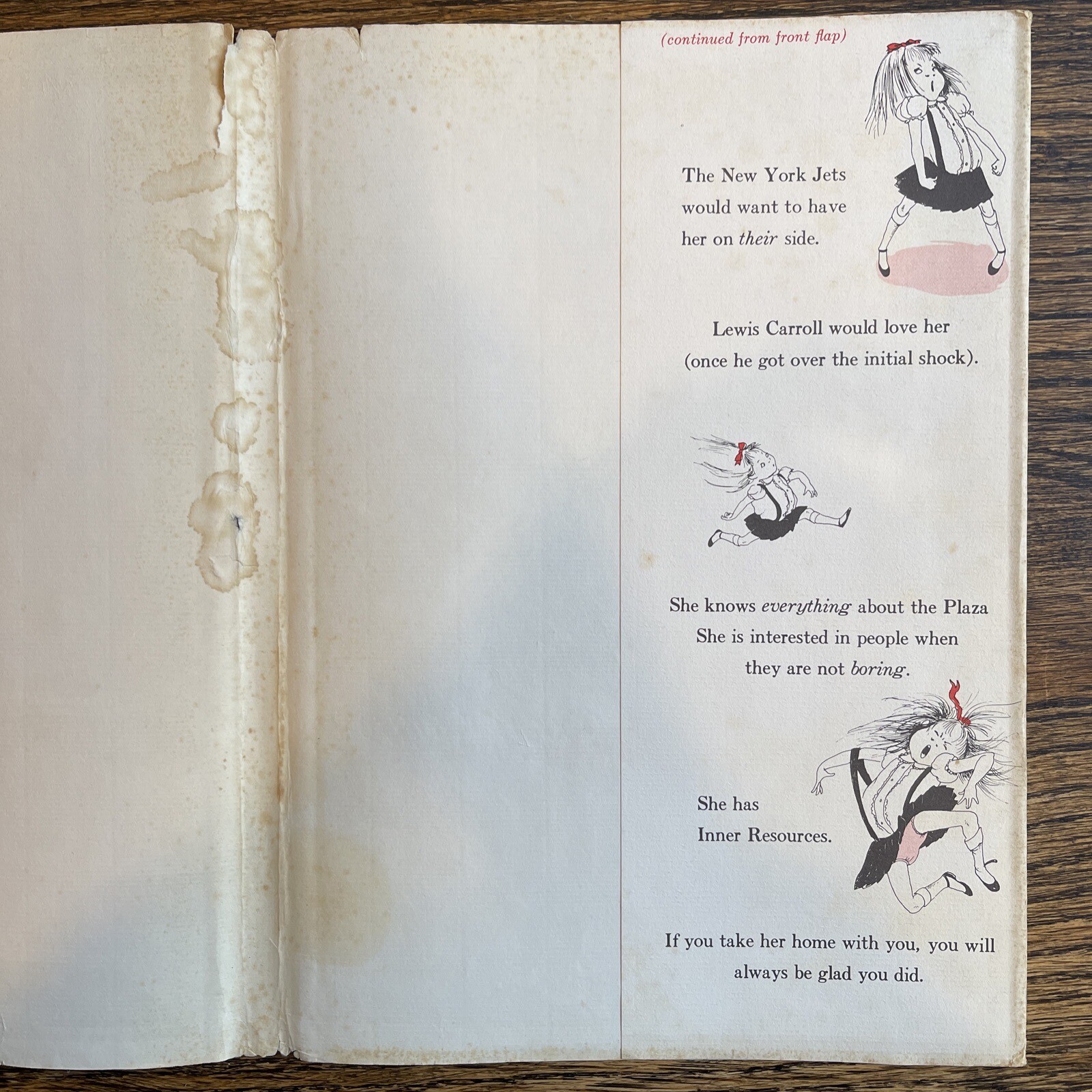 ELOISE HC DJ 13th Printg book Kay Thompson Hilary Knight signed by Plaza hostess