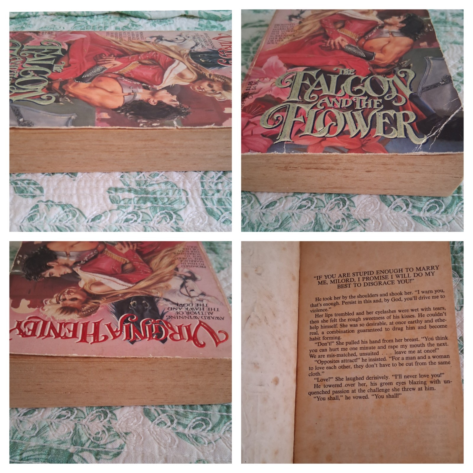 Vintage Historical Romance, 80s/90s, Paperback Book Lot of 2