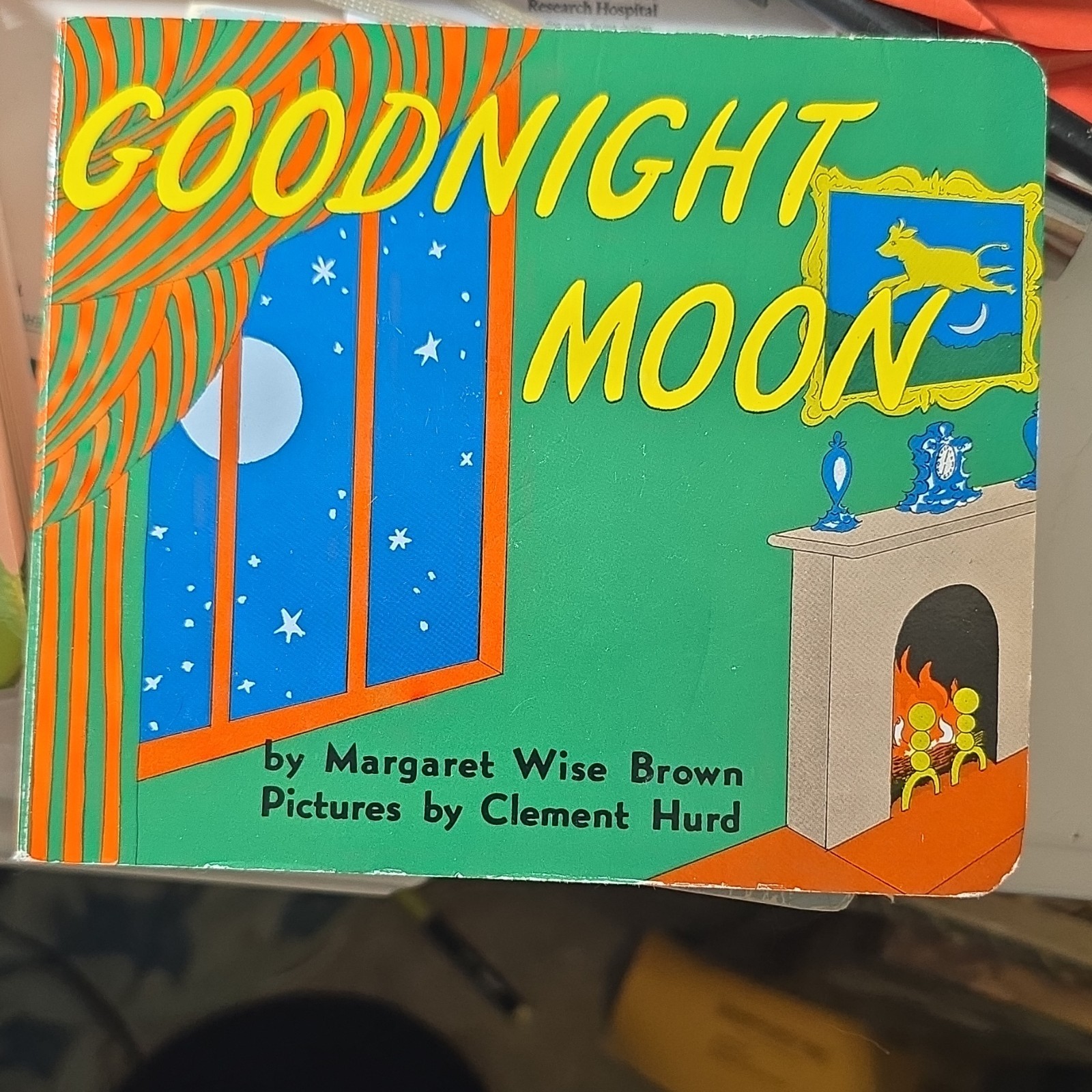 Goodnight Moon Margaret Wise Brown Board Book Illustrated Rabbits Clement Hurd