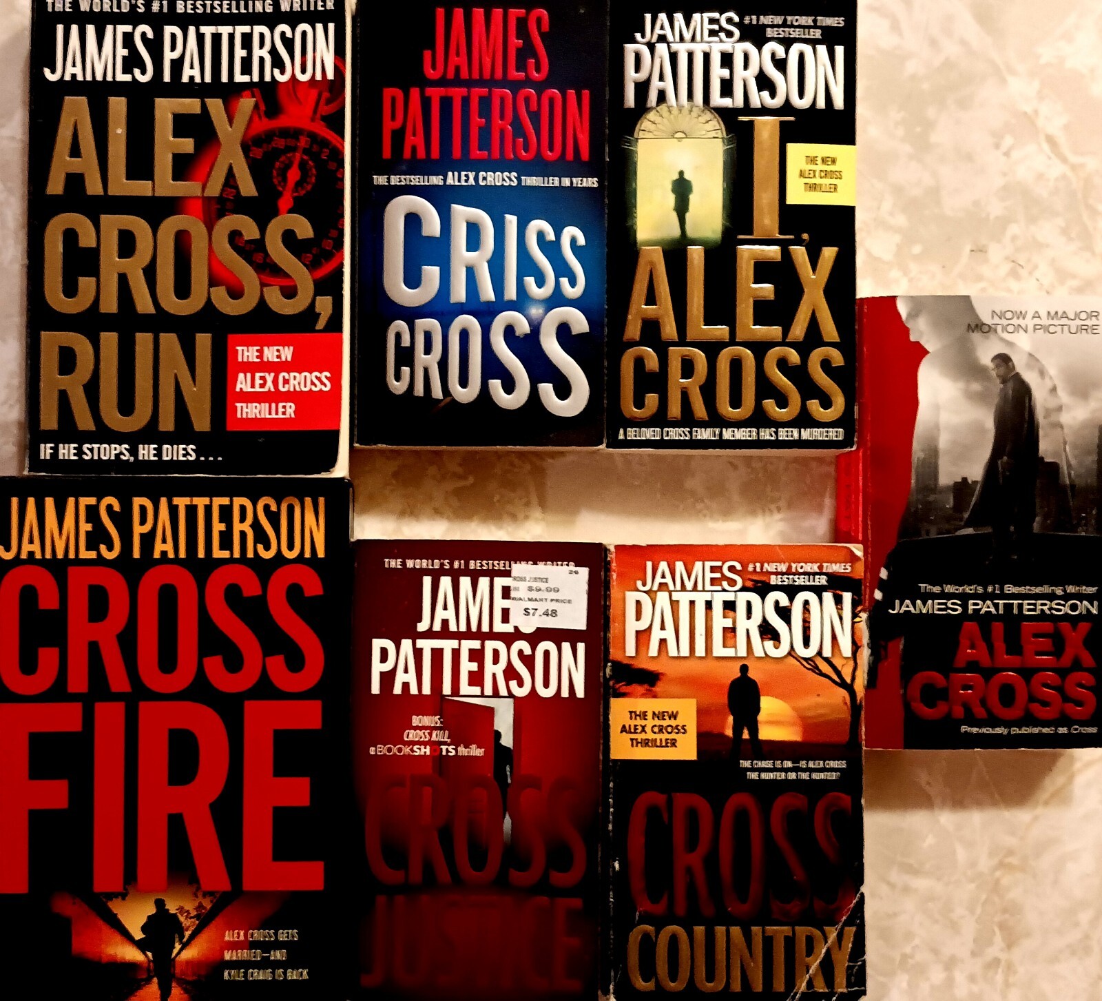 (Lot of 7 ) James Patterson ALEX CROSS Series Books. Cross Fire-Cross Justice