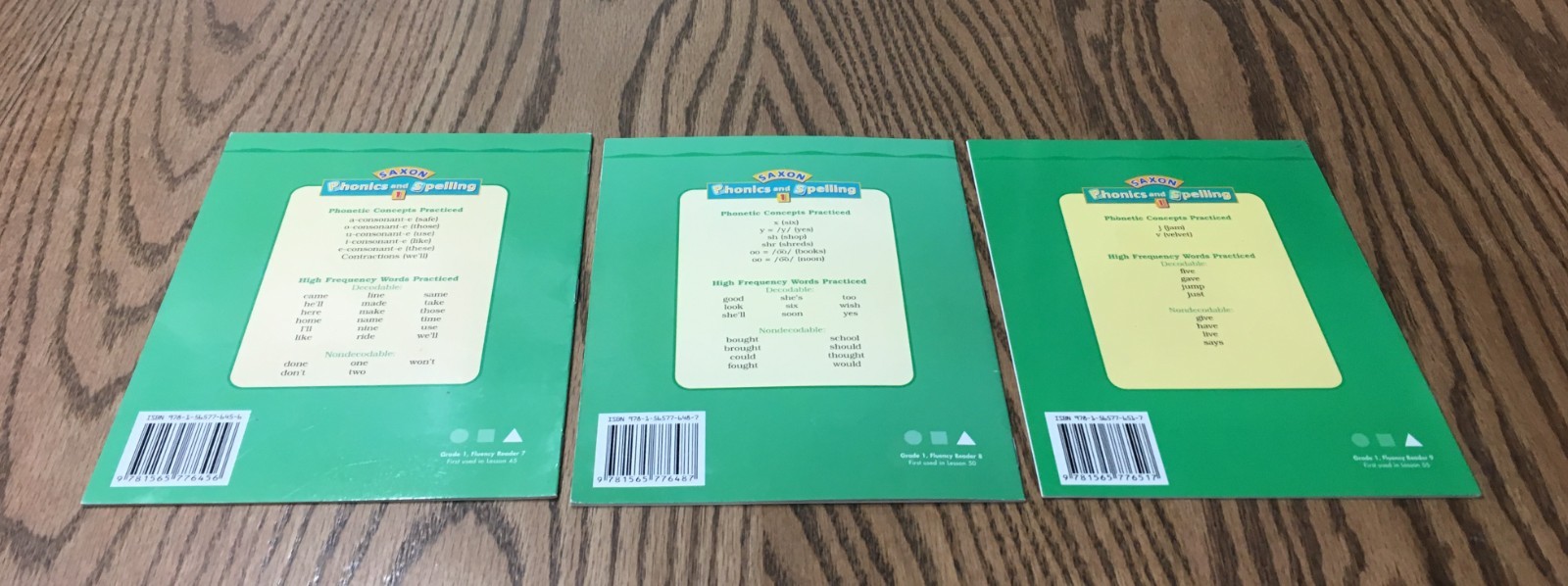 SAXON PHONICS & SPELLING STUDENT READERS / 26 BOOKS / GRADE 1 / LEVEL C