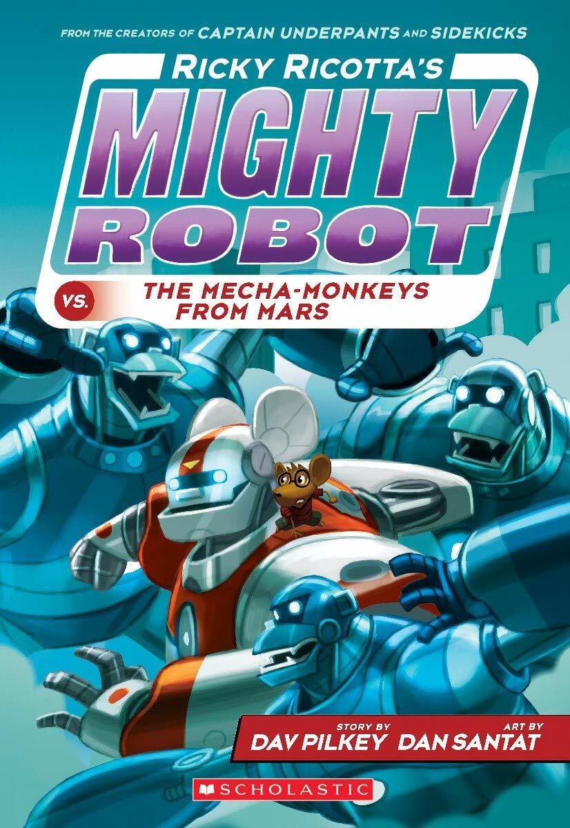 Ricky Ricotta’s Mighty Robot 1-9 Books Collection Set By Dav Pilkey NEW Paperbck
