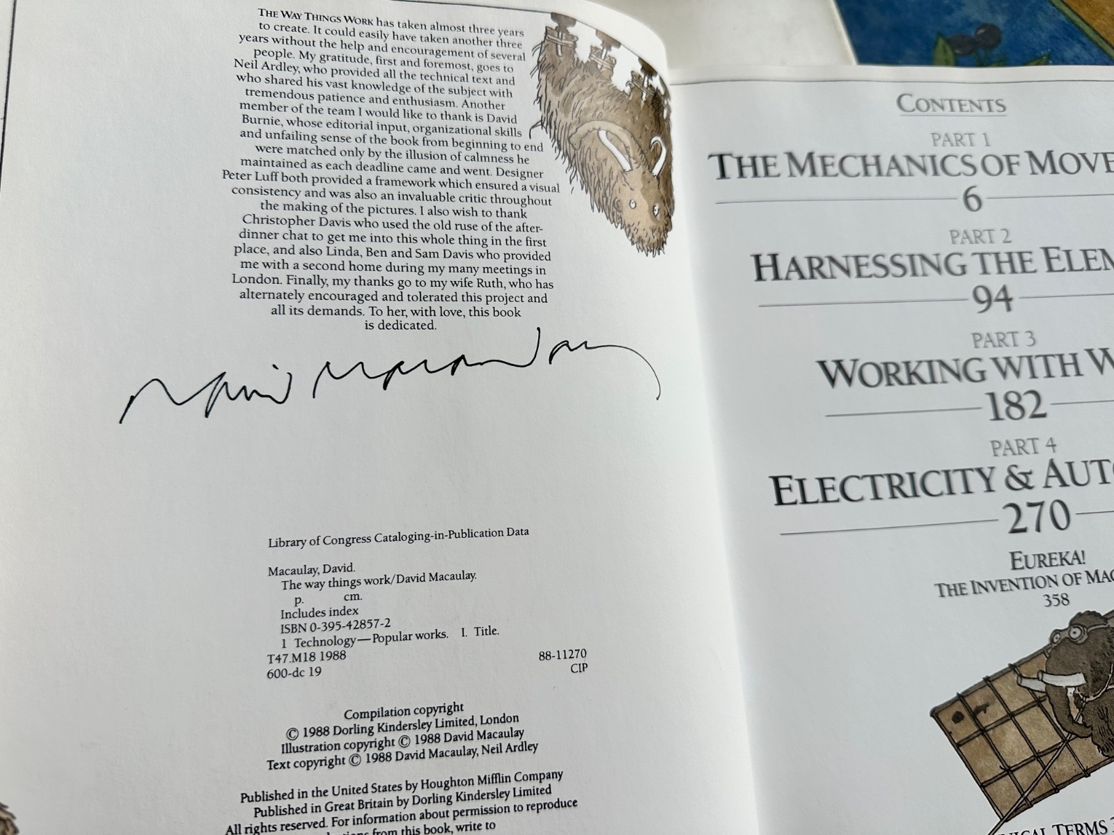 Six books David Macaulay signed by author