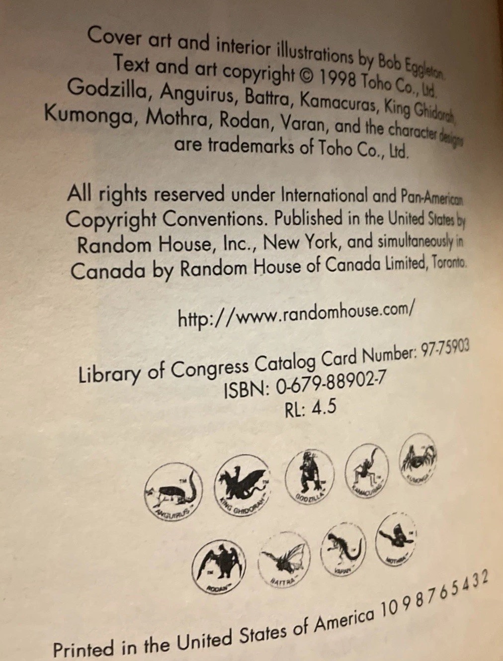 Godzilla Vs. the Space Monster by Ciencin, Scott Paperback Book