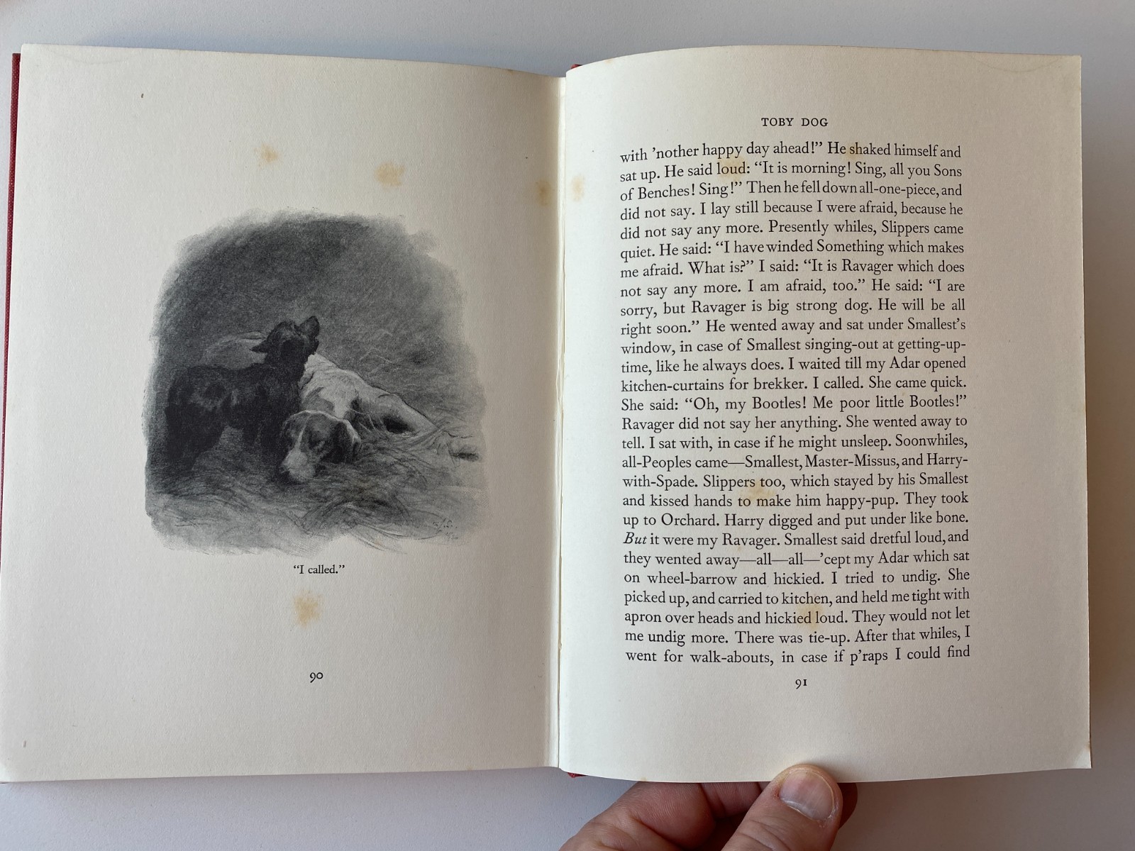 THY SERVANT A DOG~Rudyard Kipling~STAMPA~1930 HCDJ~Great Play Hunt~TOBY DOG~