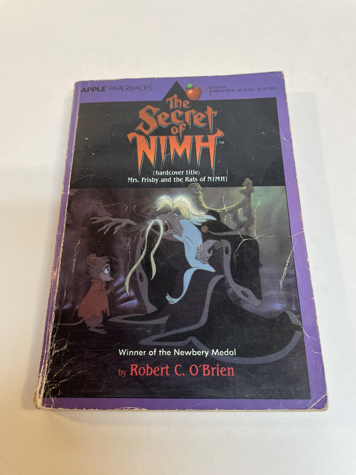 Vintage The Secret Of Nimh Paperback Book Novel 1982