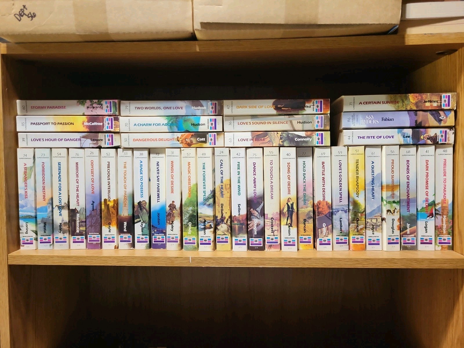 Lot of 38 Harlequin Super Romance Paperback Books Romance