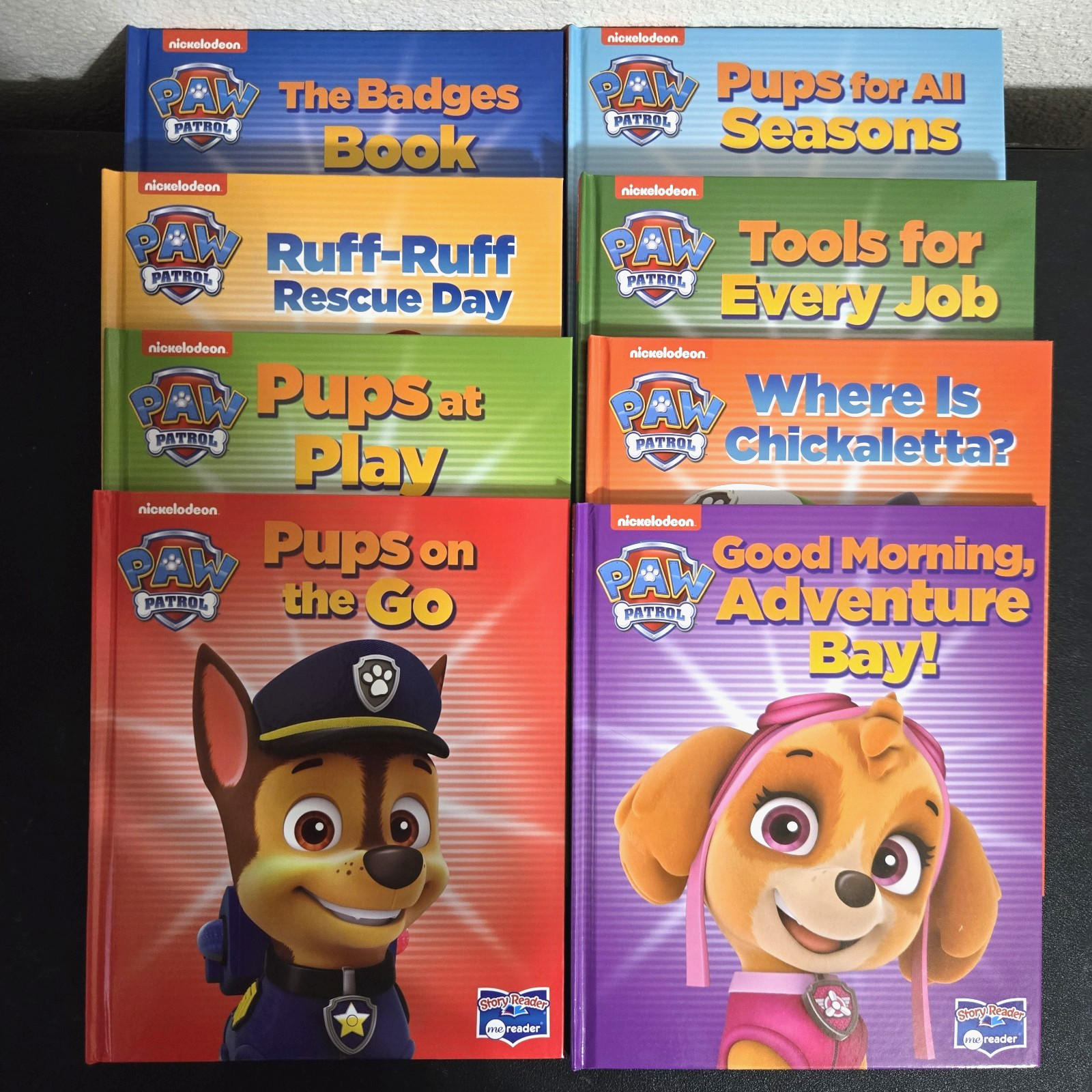 Lot of 8 Nickelodeon Paw Patrol Books – Story Reader, Me Reader