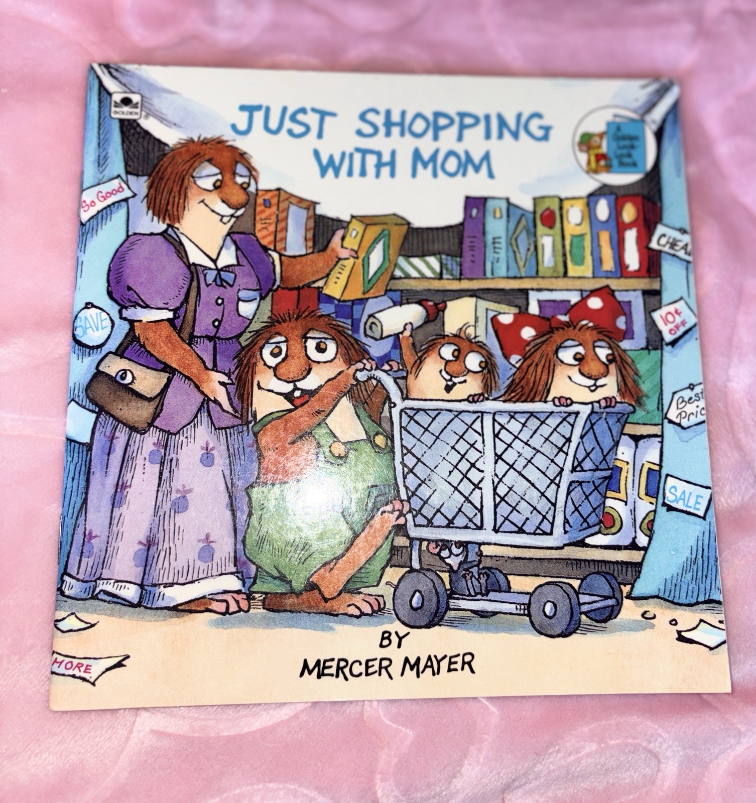 Little Critter Just Shopping with Mom Mercer Mayer Western 1989 Paperback Vinta…