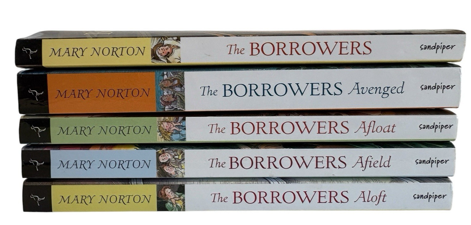 The Borrowers Lot of 5 Paperback Chapter Books Ages 8-12 by Mary Norton