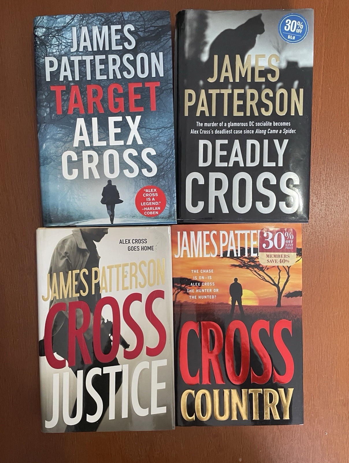 James Patterson Books Hardcover Lot Of 4 Alex Cross Series Dust Jacket Pre Owned