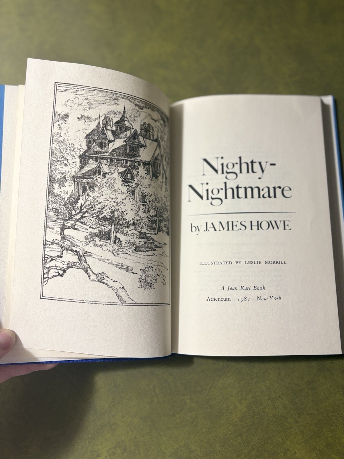 NIGHTY-NIGHTMARE by James Howe, 1st Edition, 1st Printing, 1987 HB/DJ