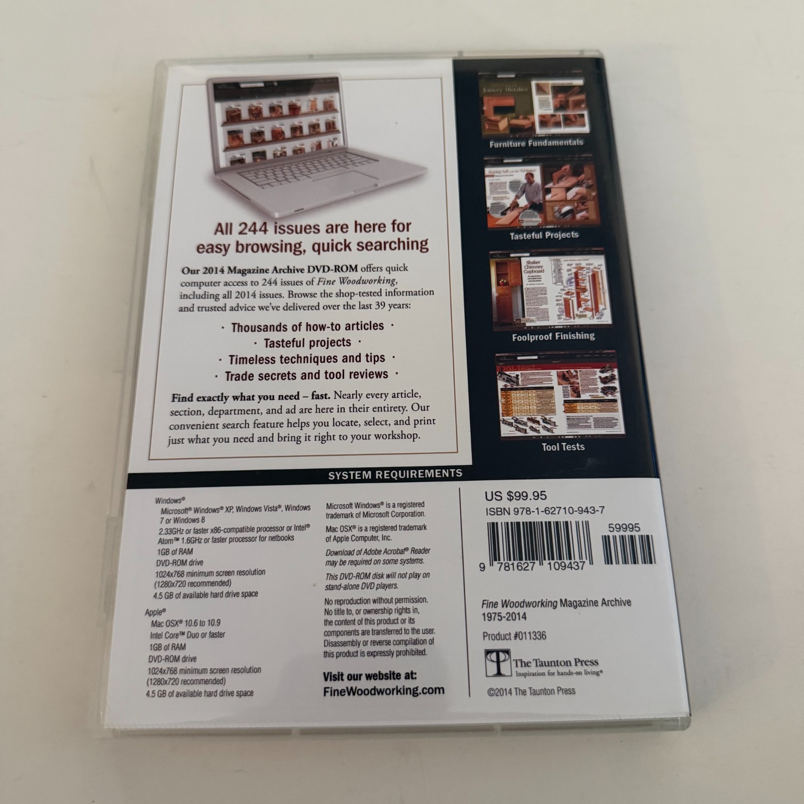 Fine Woodworking Magazine Archive 1975 – 2014 DVD-Rom Issues 1 to 244