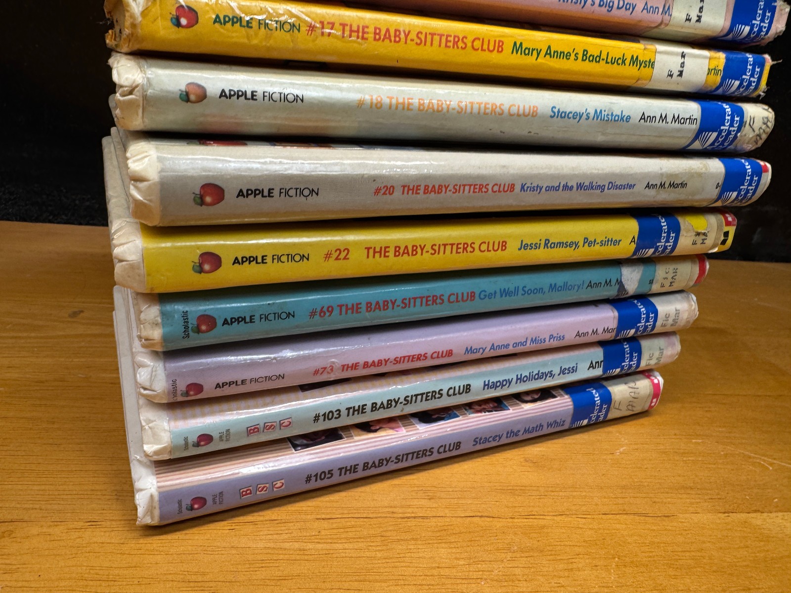 BabySitters Club Books Ann Martin Vtg Hardcover Lot of 10 Library Binding