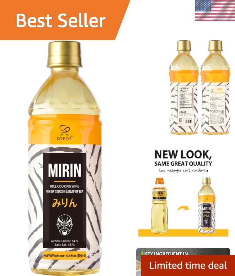 Authentic Mirin Cooking Wine, 16.9 fl oz—Sweet Rice Wine for Sauces & Marinades