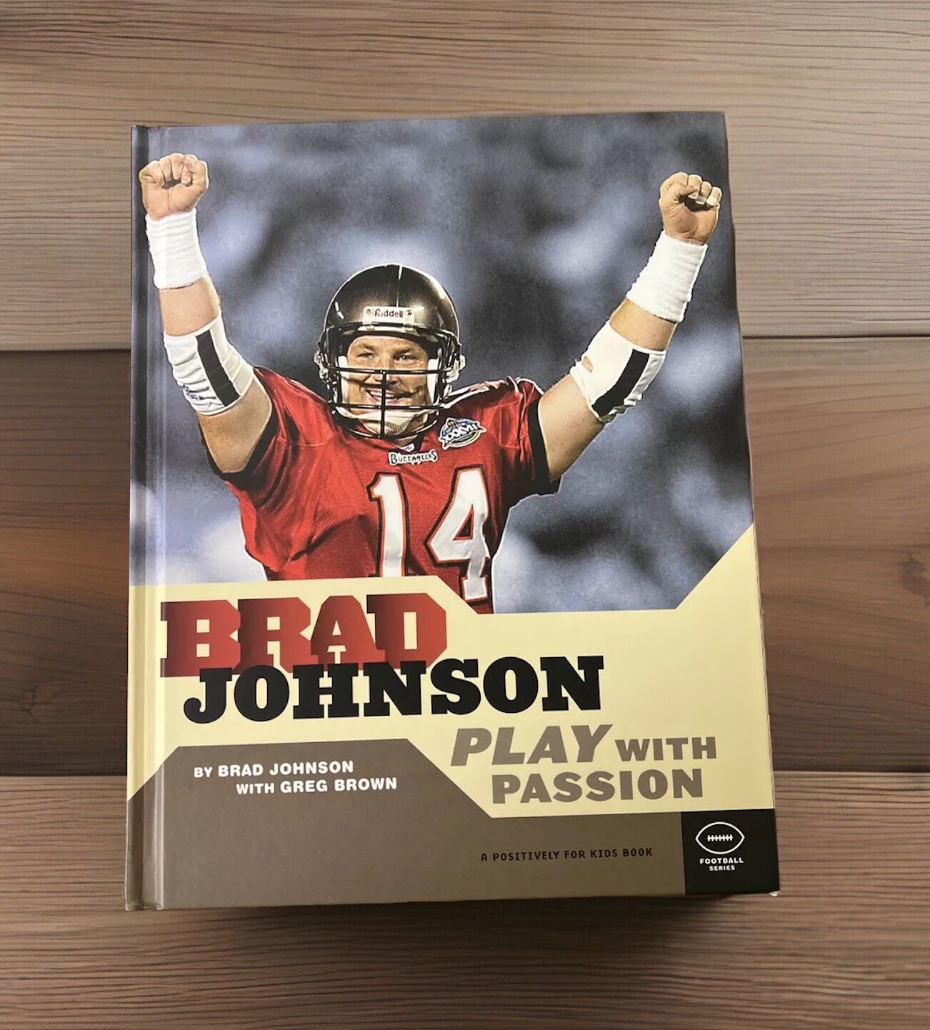 Tampa Bay Buccaneers Football SIGNED Greg Brown HC Brad Johnson Play Passion