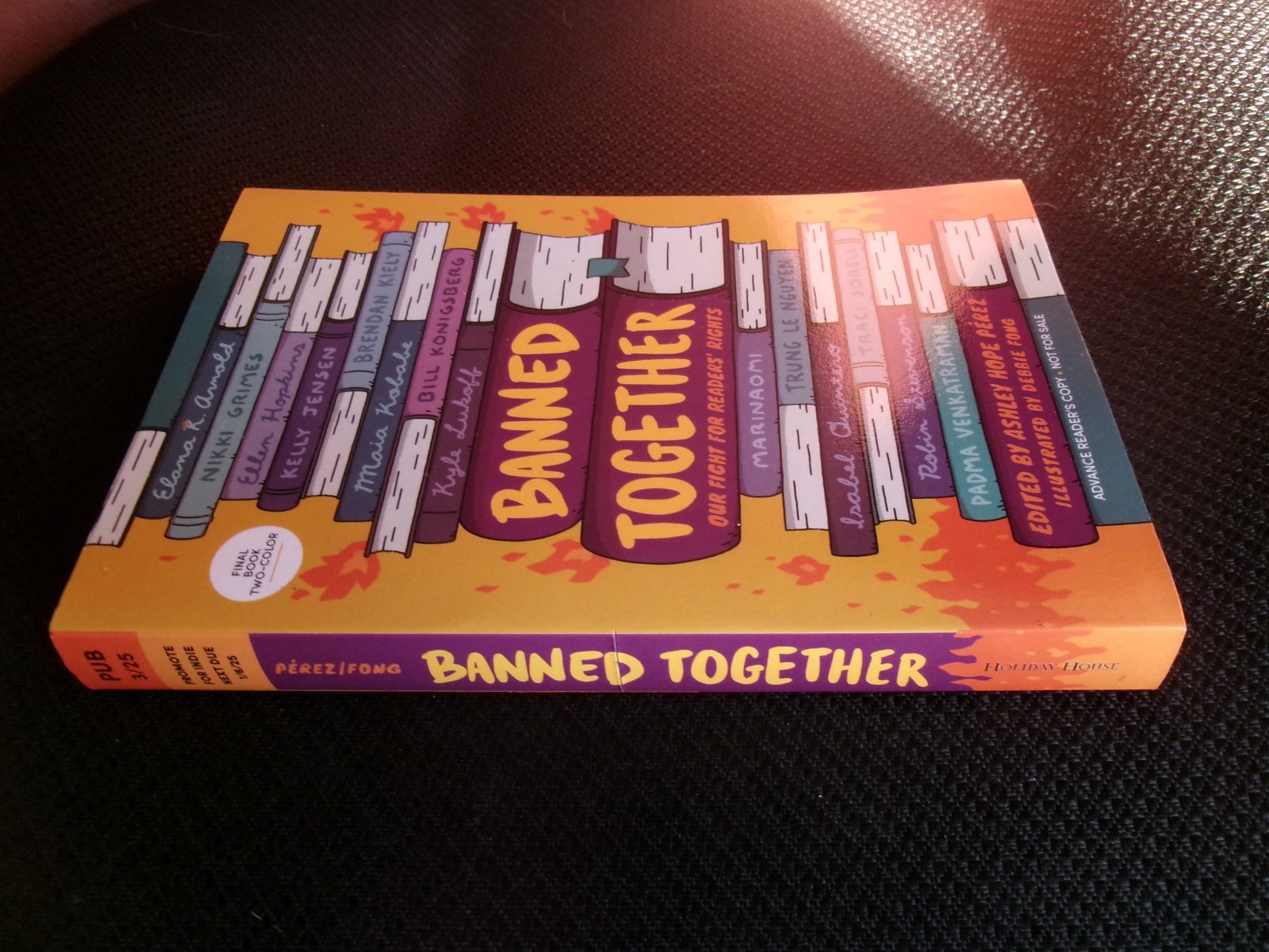 Banned Together Our Fight for Readers Rights Ashley Perez 3/25 ARC PB New SO