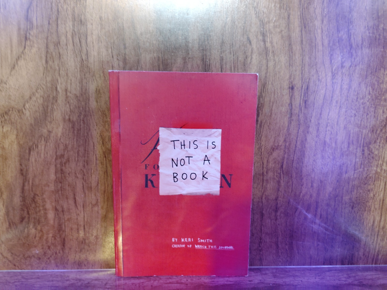 This Is Not a Book Keri Smith Paperback Perigee Wreck This Journal Creator