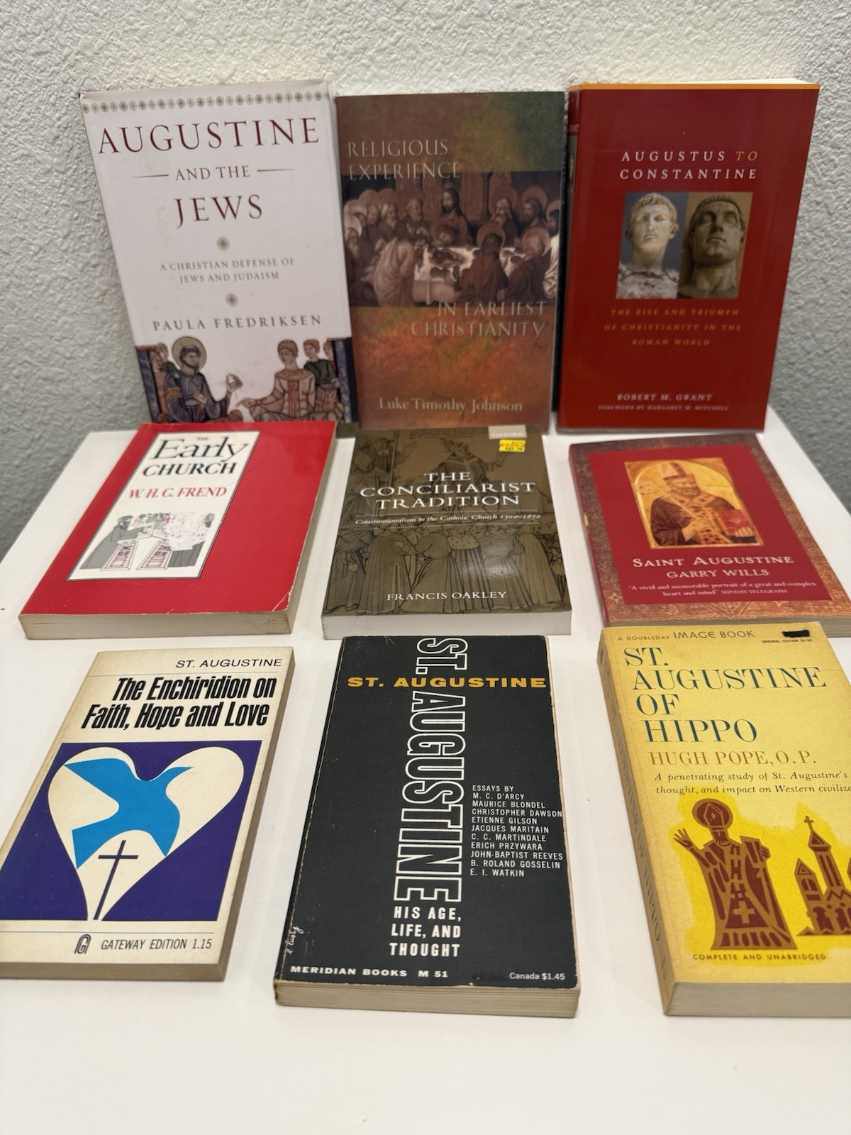 St. Augustine Early Church Patristics Theology 9 Book Lot Catholic Christianity