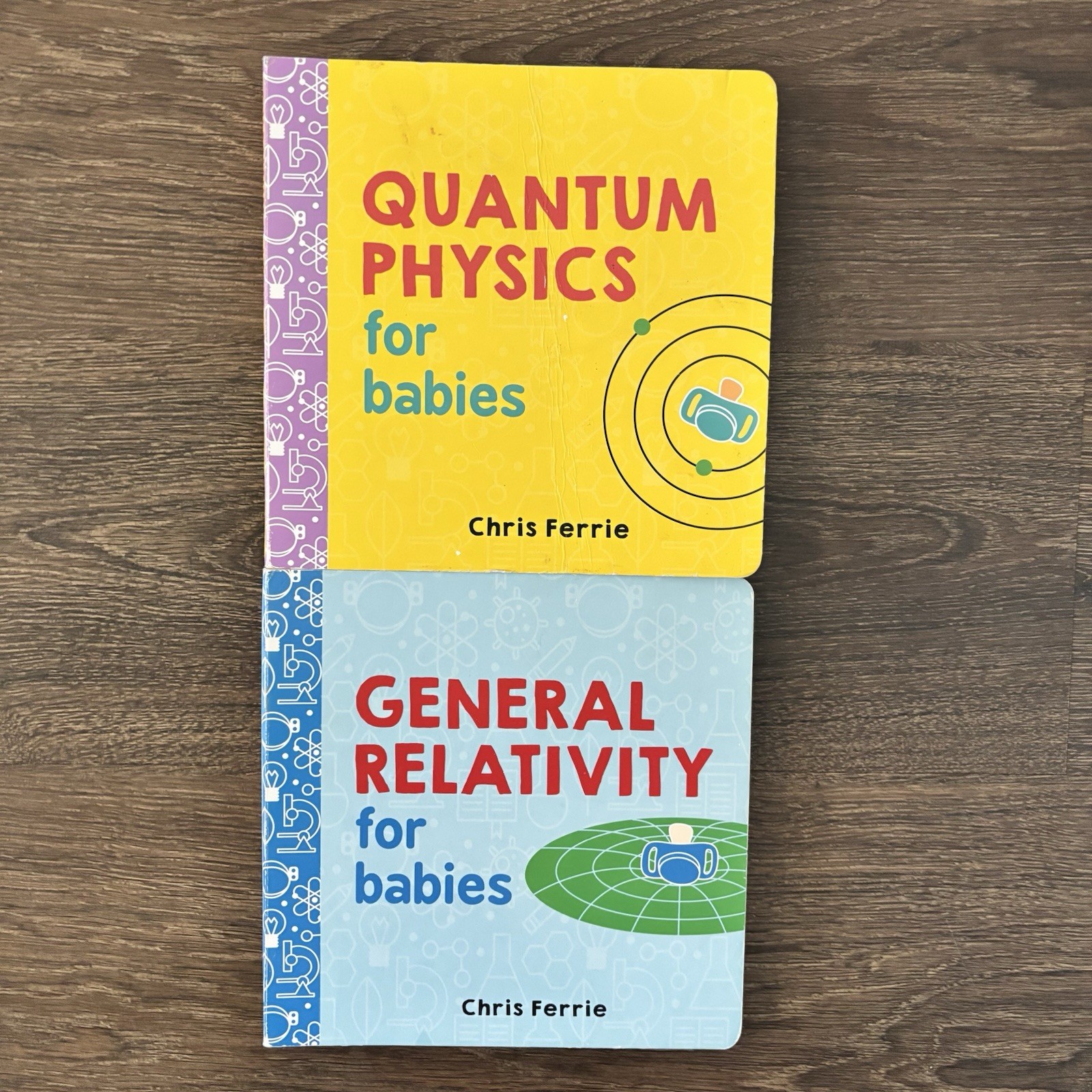 Chris Ferrie Science for Babies Board Books Lot 2 Quantum Physics Relativity