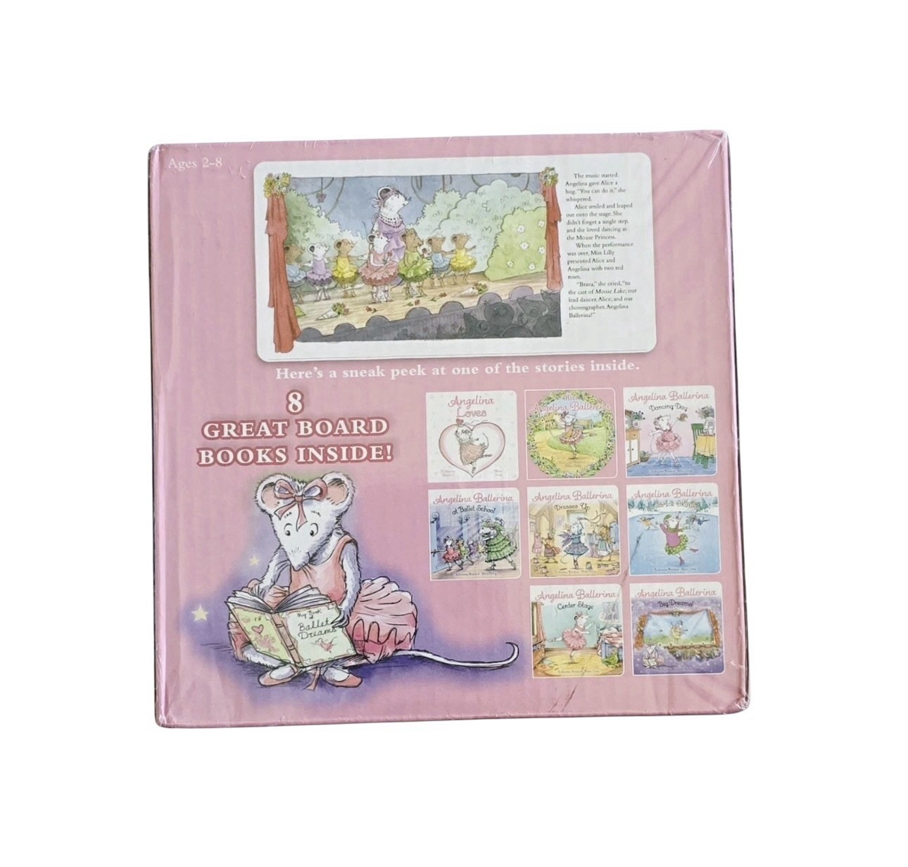 Angelina Ballerina Box Of Adventures Board Book Set Of 8 New